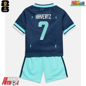 Alemania Kai Havertz #7 Segunda Equipación Niños Mundial 2026 Manga Corta (+ Pantalones cortos)
